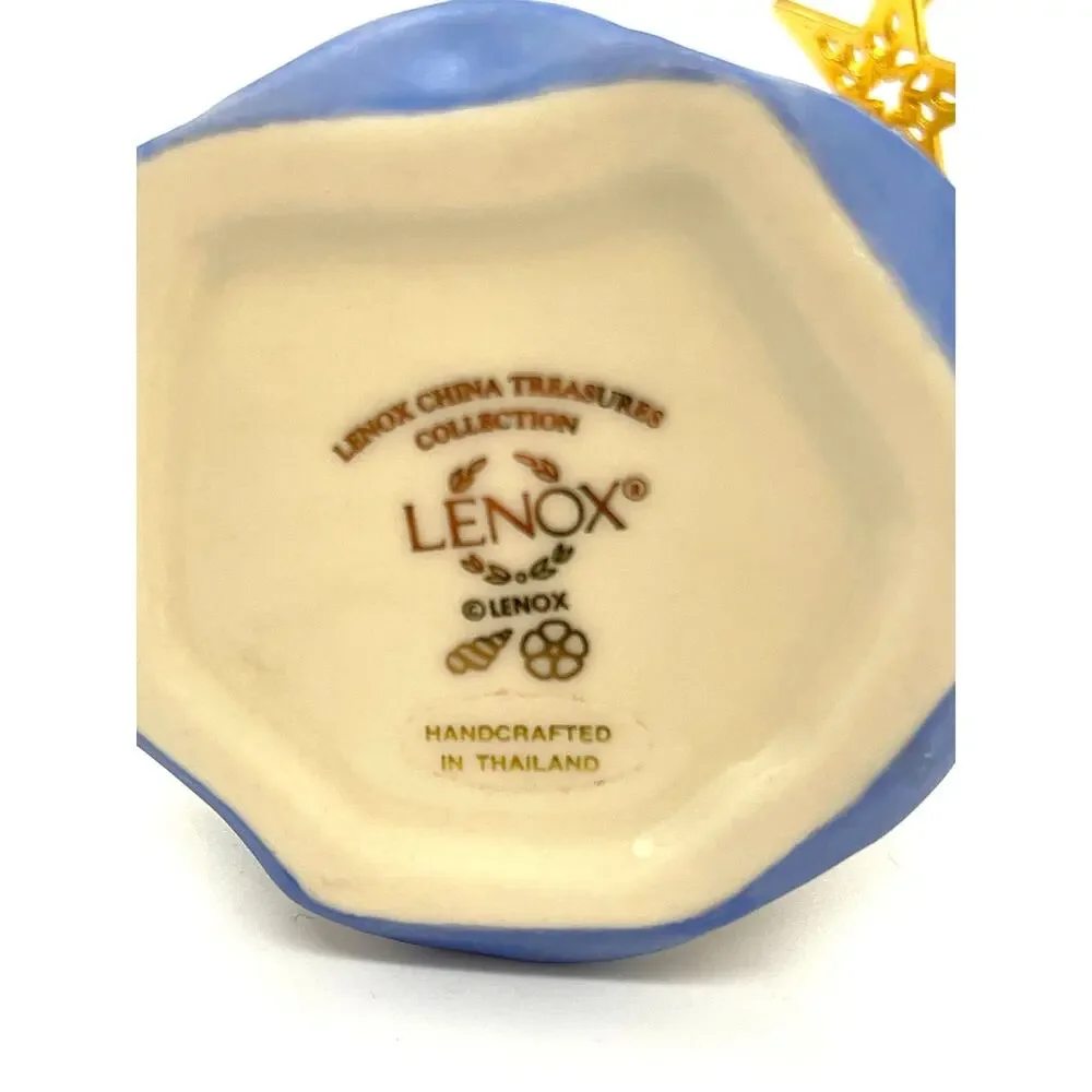 Lenox China Treasures Porcelain Angel Ornament with Hinged Trinket Box